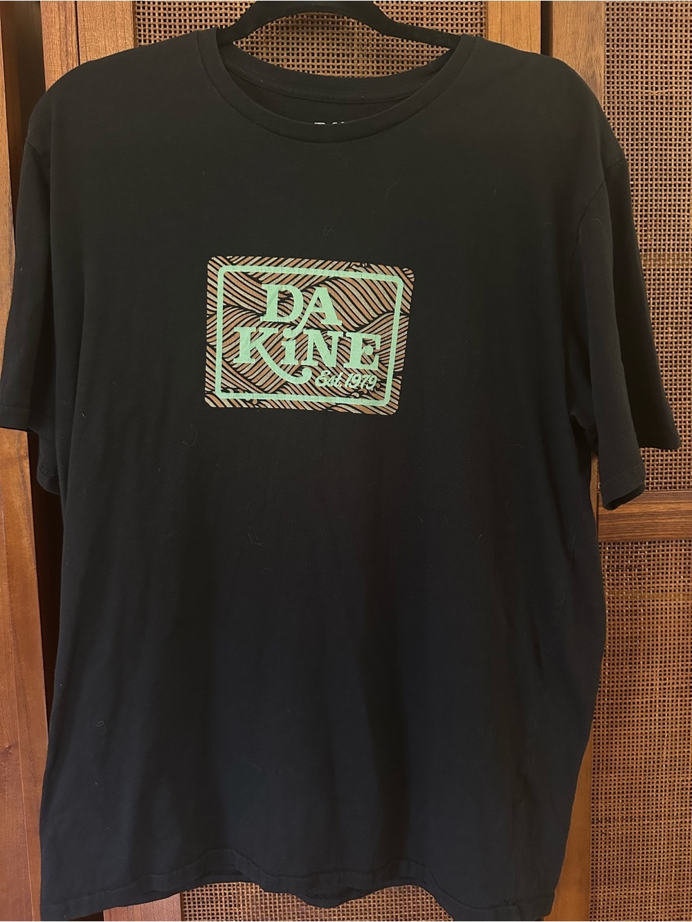 Dakine Black T-Shirt with White Logo Print